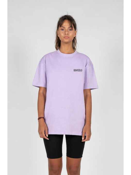 Mj Gonzales Mjg Heavy Oversized Tee Ladies Fearless Flight Lilac Fw24 Mjg11934-00145