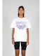 Mj Gonzales Mjg Heavy Oversized Tee Ladies Butterfly Illusion White Fw24 Mjg11916-00220
