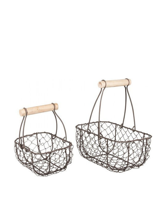Rayher Set de coșuri decorative Metalice cu mânere 2buc