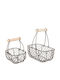 Rayher Set de coșuri decorative Metalice cu mânere 2buc