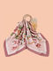 Queen Damen Schals & Stolen Damen Seidenschal Design Rosen Rosa