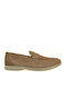 Men's Suede Loafers Beige