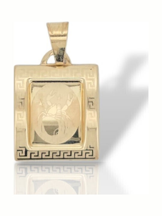 Mentzos Kremling Charms Tierkreiszeichen Skorpion aus 14K Gold M2772