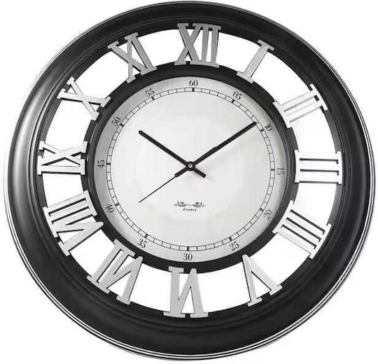 ZX Tools Ρολόι Τοίχου Ασημί Ø76cm