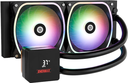 Enermax Aquafusion II 240 ARGB Water Cooling System AIO CPU with 2 120mm Fans