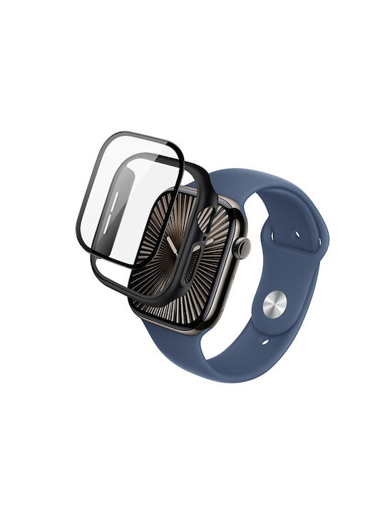 Imak Plastikhülle in Schwarz Farbe für Apple Watch Serie 10, 46 mm