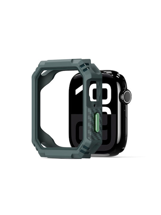 Dux Ducis Plastic Case in Green color for Apple Watch Series 10, 46mm