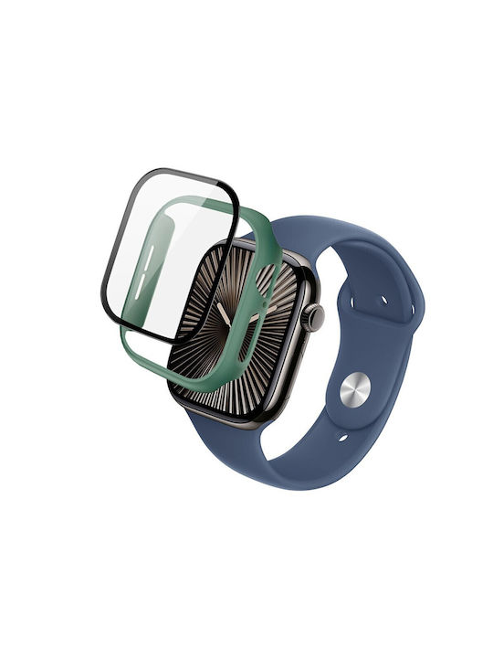 Imak Пластмасов Калъф в Зелен цвят за Apple Watch Series 10, 46 мм