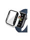 Apple Watch Series 7 8 9 - 41mm Enkay Tragbare Hülle Schutzfolie Weiß