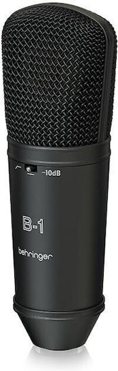 Behringer B-1 Πυκνωτικό Μικρόφωνο XLR Shock Mounted για Φωνητικά Dark Edition
