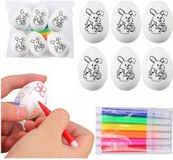 Lean Toys Ou De Paște 6x6cm Set 6 Bucăți Iepure D