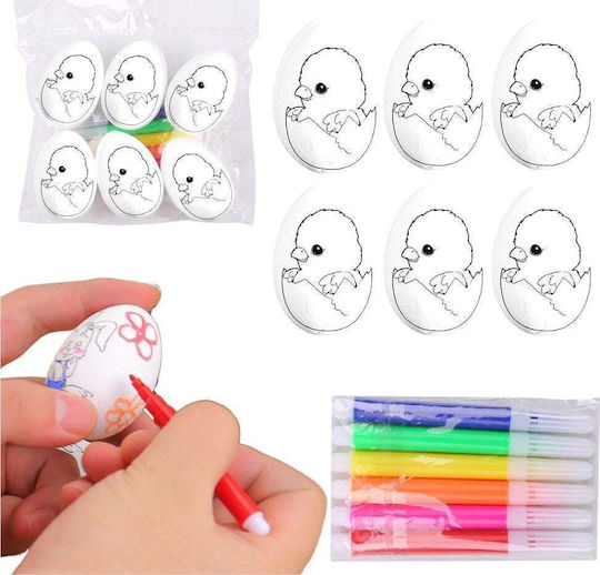 Lean Toys Oster Ei Styropor Set 6 Stück