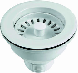 Supapă Chiuvetă Completă Diametru 100mm Albă Supapă Chiuvetă Completă Diametru 100mm Albă