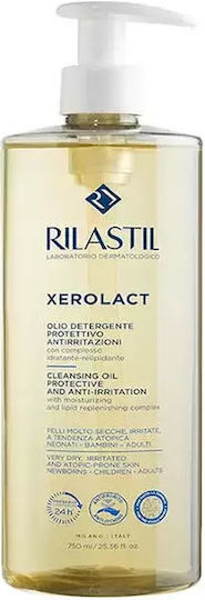 Rilastil Xerolact Schaumbad in Gel mit AHA zur Peeling 1000ml
