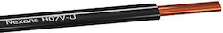 Nya Runeasy H07v-u 1.5 Mm2 Black Power Cable 100m