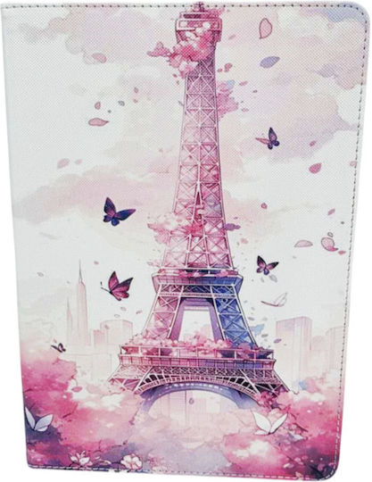 Flip Cover Case Pen Slot Galaxy Tab A9 8.7'' Eiffel Tower