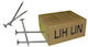Lih Lin 6x90mm Νοβοπανόβιδα Γαλванizate Rodela 200 bucăți Nobp-6x90