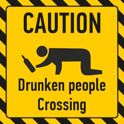 Drunken People Crossing 10x10 Drunken People Crossing 10x10