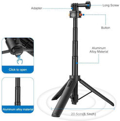 Puluz PU729B Selfie Stick Τρίποδο Κινητού Μαύρο