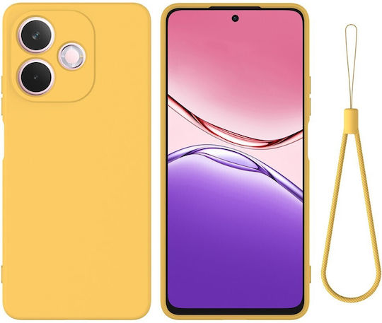 Solid Color Back Cover Σιλικόνης Κίτρινο (Oppo A5 Pro)