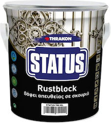 Σφυρήλατο Αντισκωριακό Status Rustblock 400 Λευκό 750ml