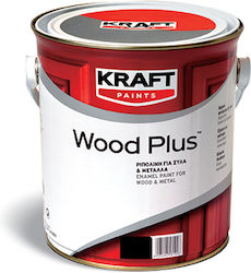 Kraft Wood Plus Ριπολίνη Ξύλα Μέταλλα 2.50lt Σατινε Βαση D