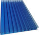 Κυψελωτό Πολυκαρβονικό Φύλλο 10mm Μπλε 210x300cm