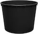 Large Plastic Buckets 2600 Stam Black 177x130h