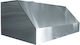 Kommerzielle Dunstabzugshaube Φουγαρο Δoppel 1φ125 1φ250 Maße 150×103×60 cm