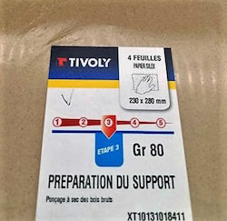 Tivoly Hartie Abrazivă Pentru Treiue 230x280mm Gr80 Tivoly Hartie Abrazivă Pentru Treiue 230x280mm Gr80