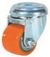 Ruotec Wheel 35x27mm Rotating Heavy Duty Type PU 35mm Hole Double Brake 502.000.023.135