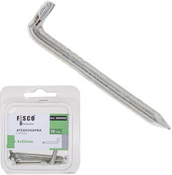 Fisco 4x40 Steel Bend Hook Nails Blister 10 Pieces 080001