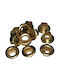 Copper Rivets Set 100 Pieces 6mm