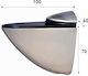 Στήριγμα Τζαμιού Έως 40mm Παπαγαλάκι Νίκελ Import Hellas C032