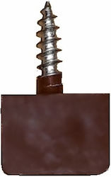 Screw-On Shelf Pads Brown 24pcs