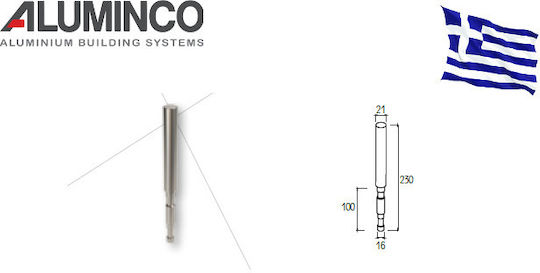 Ενδοδαπέδιο Support Säule Durchmesser 23cm Geländer für Terrassen Aluminium Typ Inox Aluminco 4167