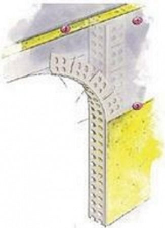 Knauf Colțar Pvc Flexibil Fără Plasă 24x24mm 3.0m/bucată