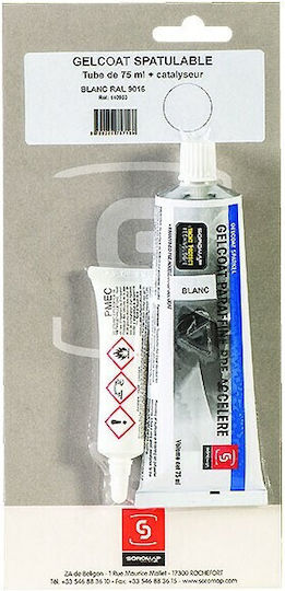 Soromap Gelcoat Filler 75ml Стокове Gelcoat Светлобял