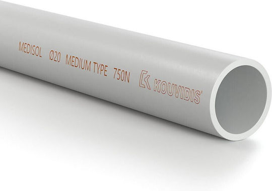 Straight Medium Type Tube 750 Nt Φ16 Light Gray Medisol Ias 30m