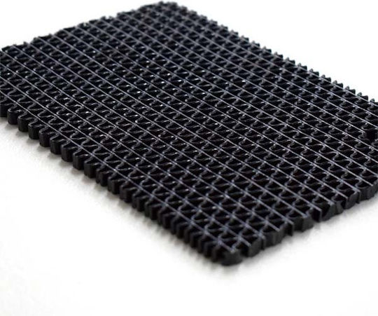 Πλαστικό Δάπεδο Zig Zag Black 5mm Φάρδος 122cm