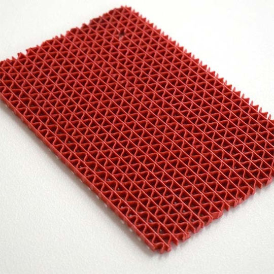 Pardoseala Plastic Zig Zag Roșu 5mm Lățime 122cm