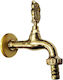 Novara Rubinetterie Decorative Owl Outdoor Faucet Gold Matte 1/2" Rotating 13253 Novara