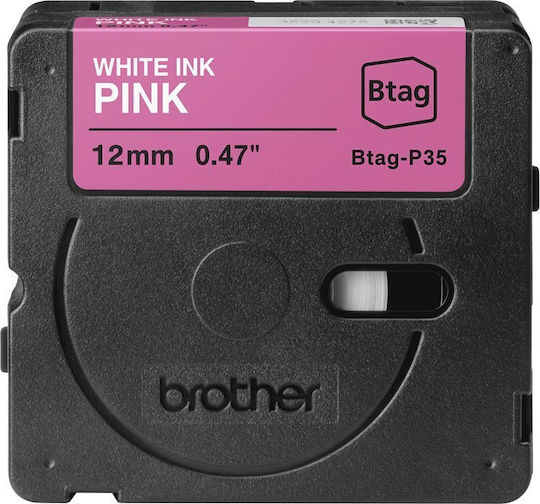 Brother Ταινία Ετικετογράφου 4m x 12mm σε Λευκό Χρώμα