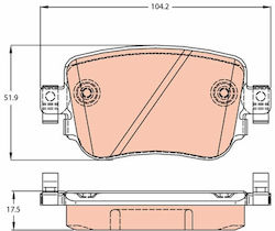 Rear Brake Pads 5Q0-698-451-F-TRW