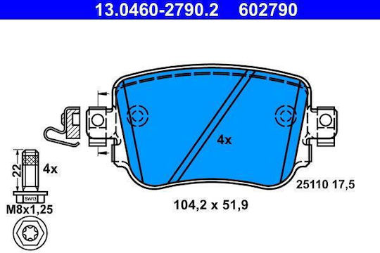 Brake Pads Rear Octavia 7 Ficigo 5q0-698-451-f-ate