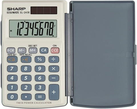 Sharp Calculator Accounting Pocket in White Color 1pcs