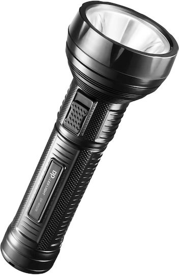 DP Craft Rechargeable Flashlight LED with Maximum Brightness 90lm Black