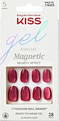 Kiss Gel Fantasy Magnetic Set Us Free 28 Bucăți Unghii Gel Perfecte Uimitoare