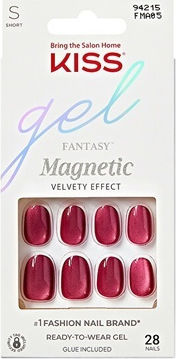 Kiss Gel Fantasy Magnetic Set Us Free 28 Bucăți Unghii Gel Perfecte Uimitoare