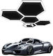 Hexagon Led Garage Light High Luminous Output Energy Efficient Design White